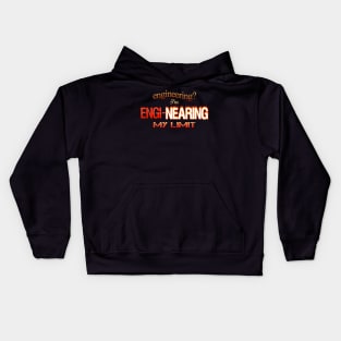 Engineering? I'm Engi-nearing My Limit Engineer Pun Kids Hoodie